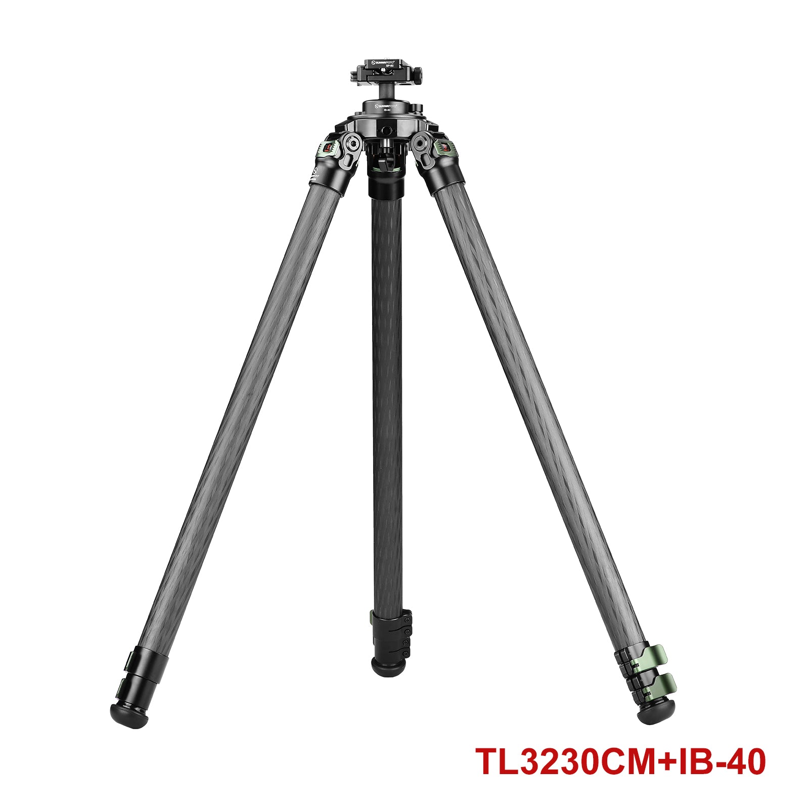 SUNWAYFOTO TL3230CM Carbon Fiber Tripod with Lever Locks for Outdoor Hunting,32mm, 3 sections, 66lb(30kg) Load