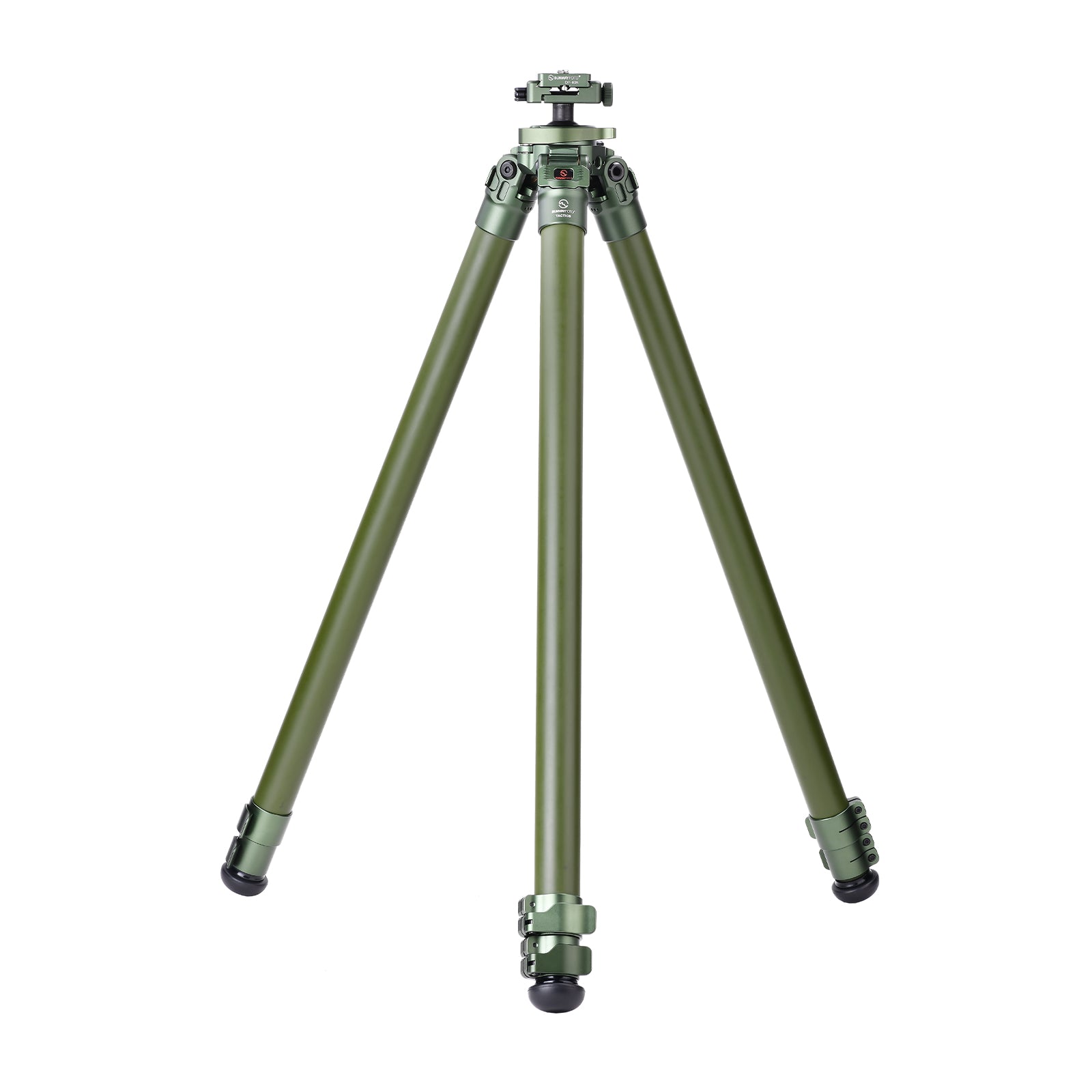 Sunwayfoto TLG3230CS OD Green Carbon Fiber Tripod with Lever Locks for Hunting with Inverted Ball Head, 3 sections, 44lb(20kg) Load