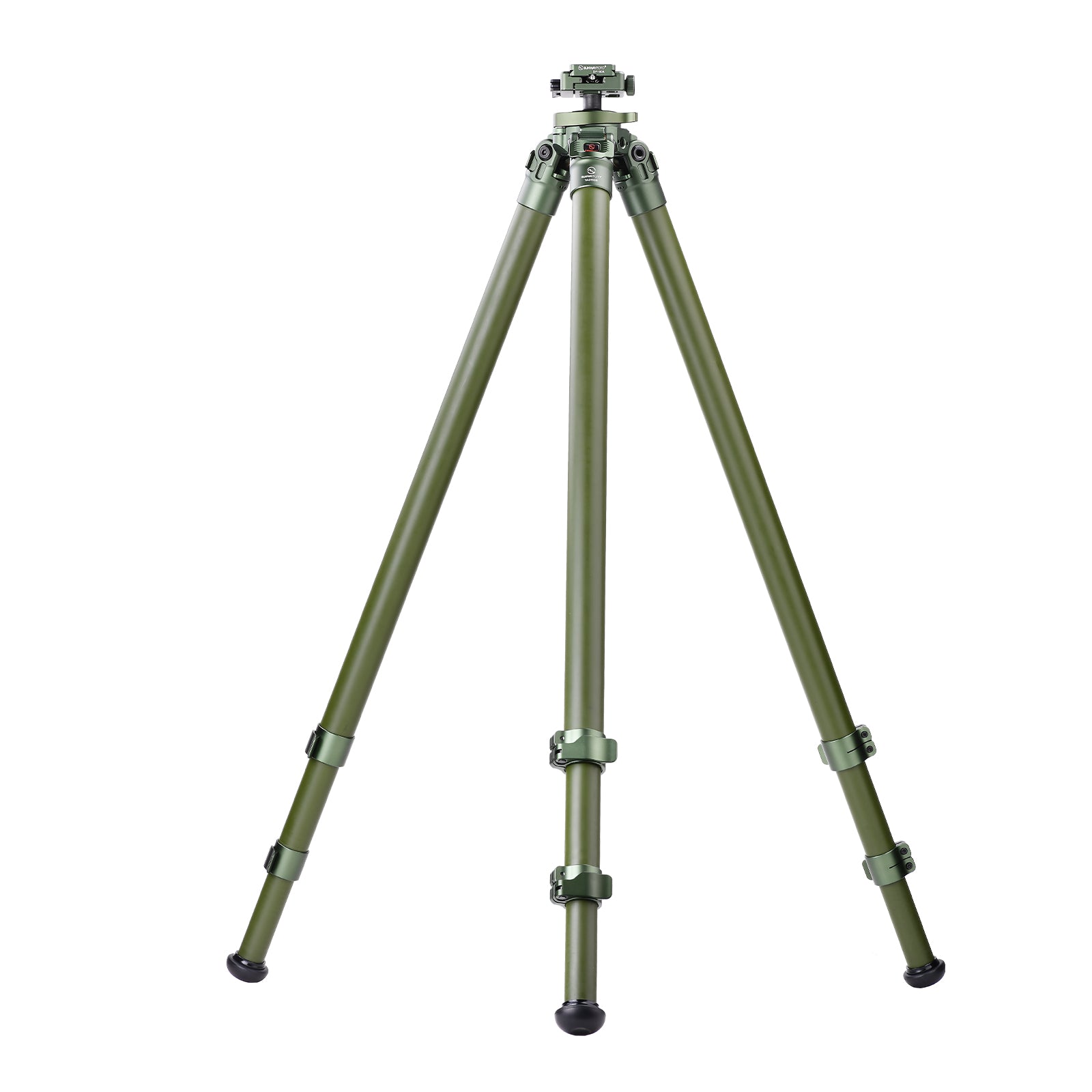 Sunwayfoto TLG3230CS OD Green Carbon Fiber Tripod with Lever Locks for Hunting with Inverted Ball Head, 3 sections, 44lb(20kg) Load