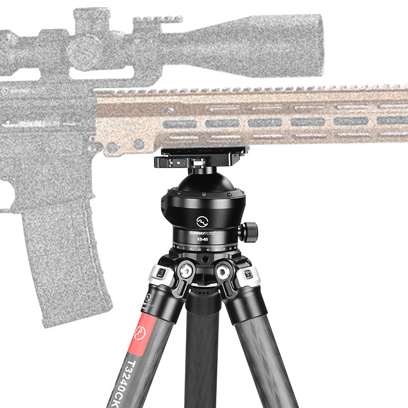 SUNWAYFOTO XB-60DL 60mm Low Profile Tripod Ball Head,Ballhead for Hunting,Load 66lb(30KG)