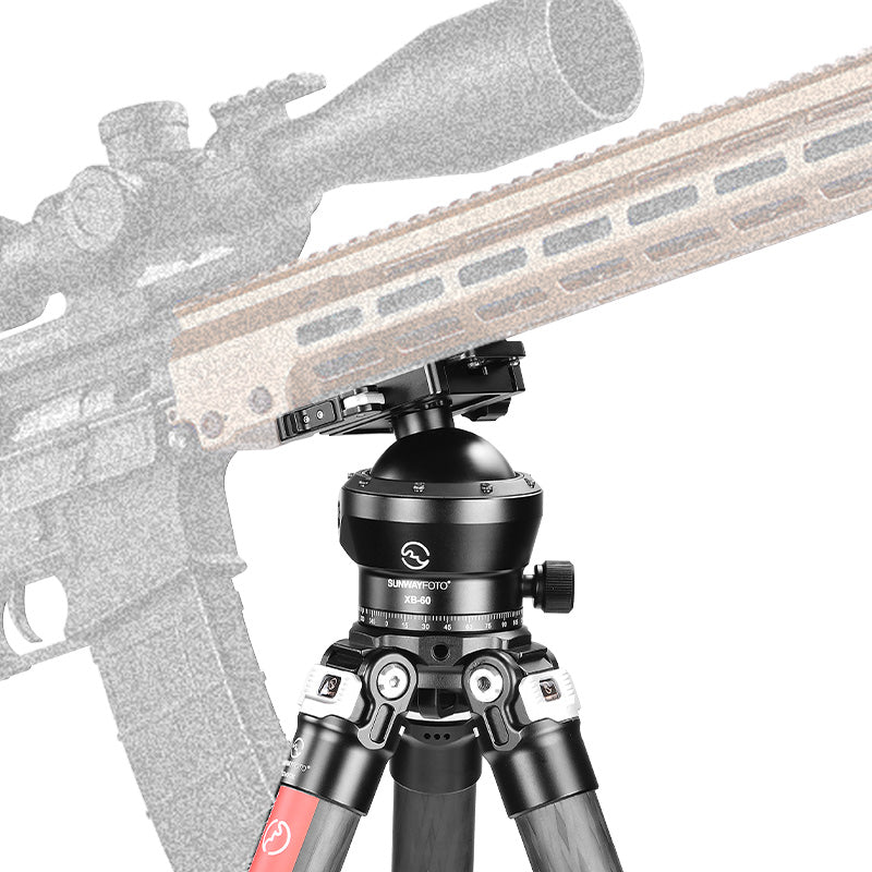 SUNWAYFOTO XB-60DL 60mm Low Profile Tripod Ball Head,Ballhead for Hunting,Load 66lb(30KG)