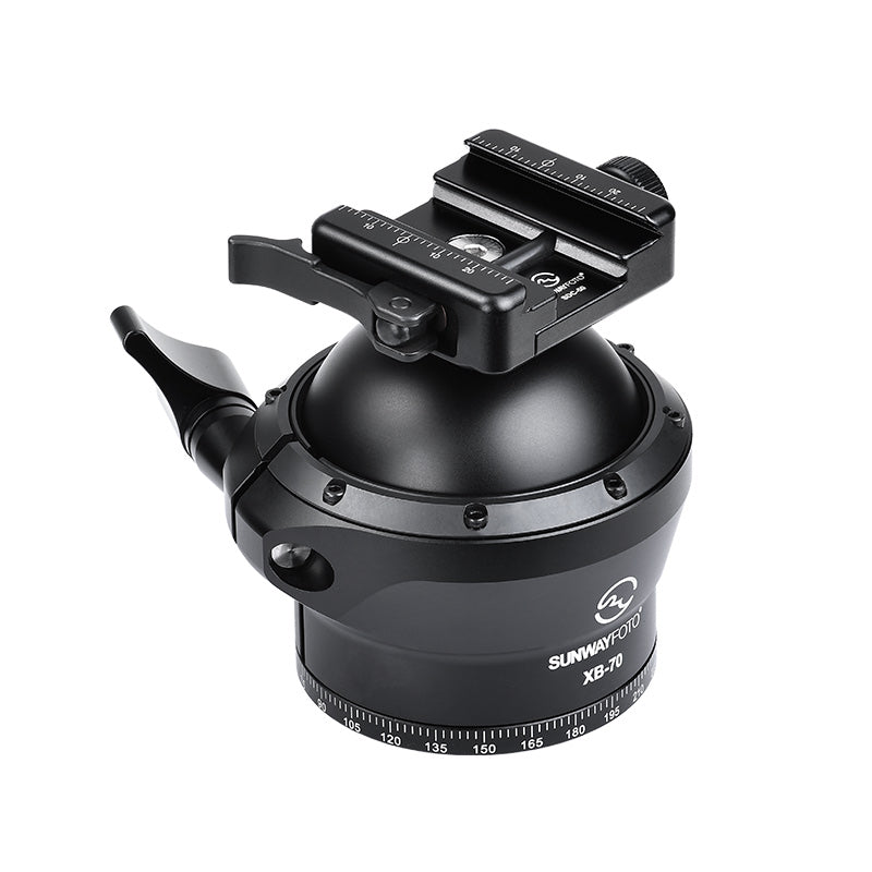 XB-70 70mm Ballhead for Hunting Tripod,with Picatinny and Arca Swiss Clamp,Load 88lb(40KG)
