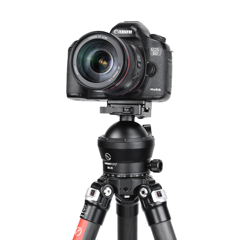 XB-70 70mm Ballhead for Hunting Tripod,with Picatinny and Arca Swiss Clamp,Load 88lb(40KG)