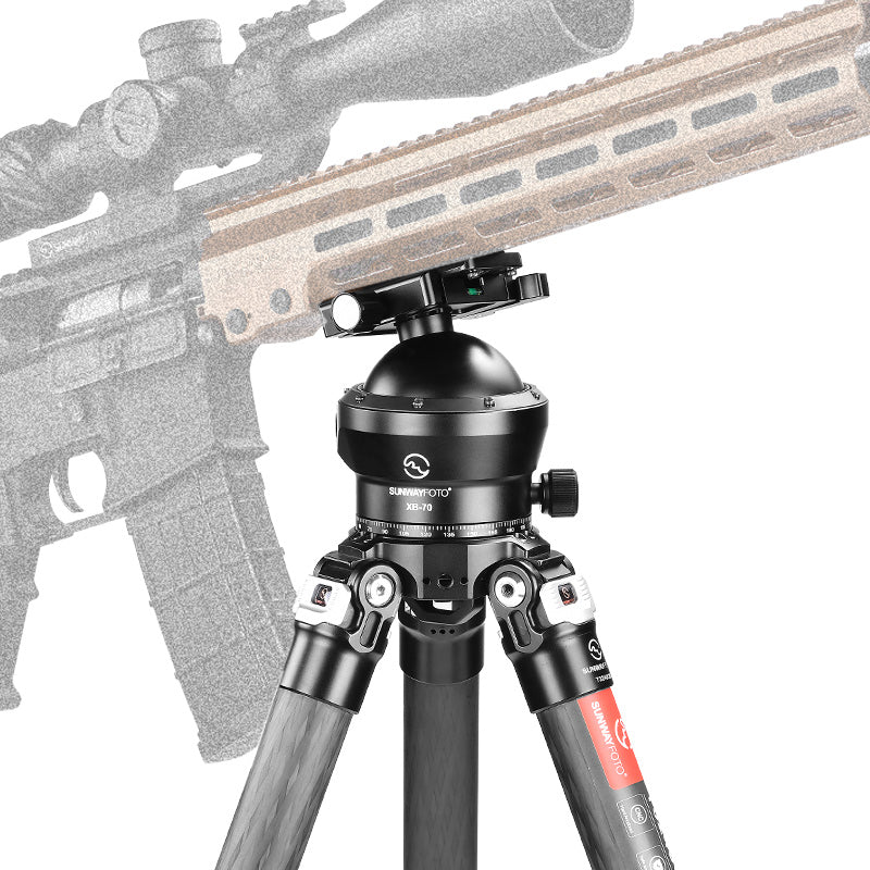 SUNWAYFOTO XB-70DL 70mm Low Profile Tripod Ball Head,Ballhead for Hunting,Load 88.2lb(40KG)