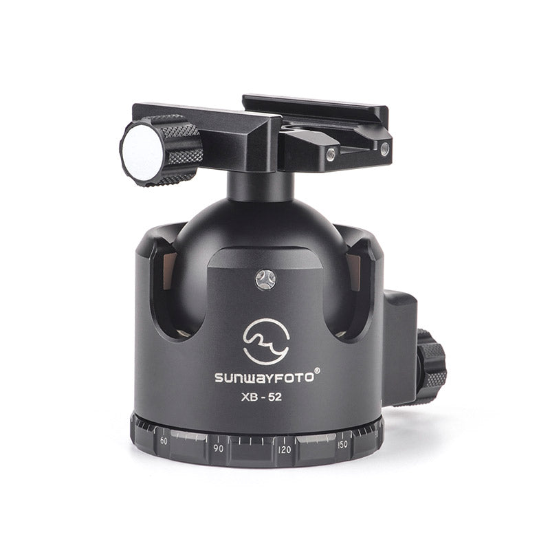 SUNWAYFOTO XB-52 Superior Low-Profile Ball Head With Arca Swiss Screw-Knob Clamp