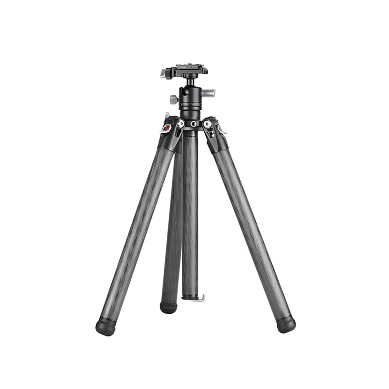 TT2650CE 5-Sections 60.24"(153cm) Tall Carbon Fiber Travel Tripod for Ipad, Phone, DSLR Camera, small and flexible, with 25mm Ball Head