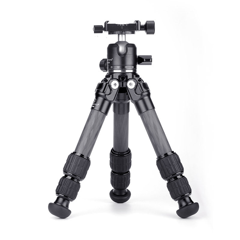T1C30N Mini Carbon Fiber Tripod for iPhone and DSLR Camera and Ballhea