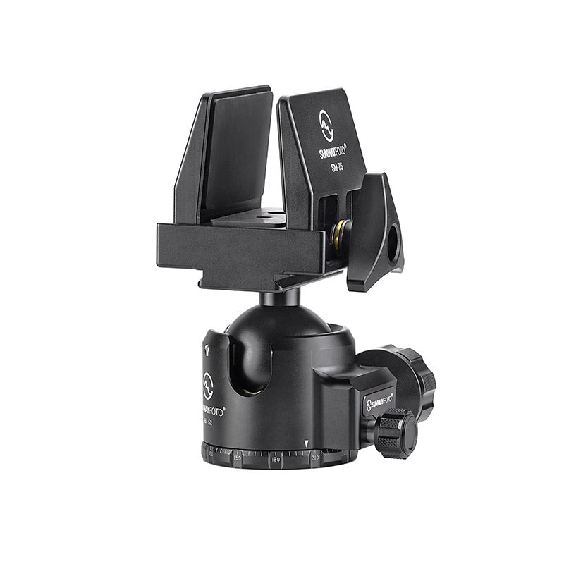XB-52+SM-76 52mm Low Profile Ball Head Rifle Gun Clamp for Tripod Shooting Saddle Mount