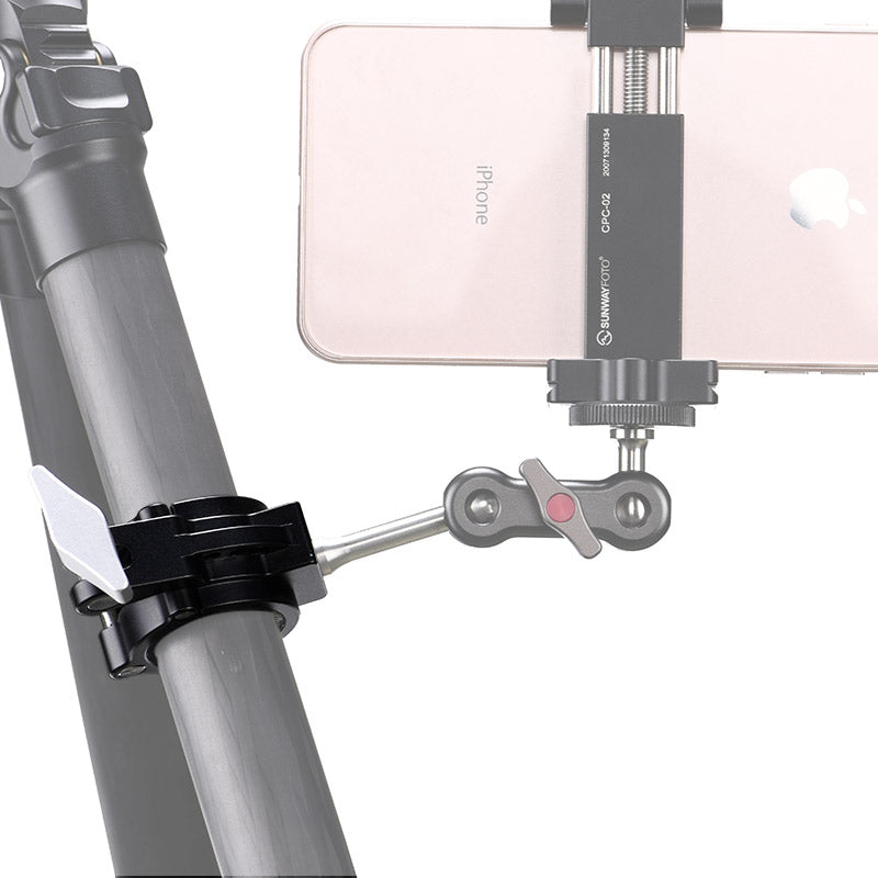 CC-01T Adjustable Super Clamp with QR Plate for Phone, DJI OSMO, Gopro Bike Clamp