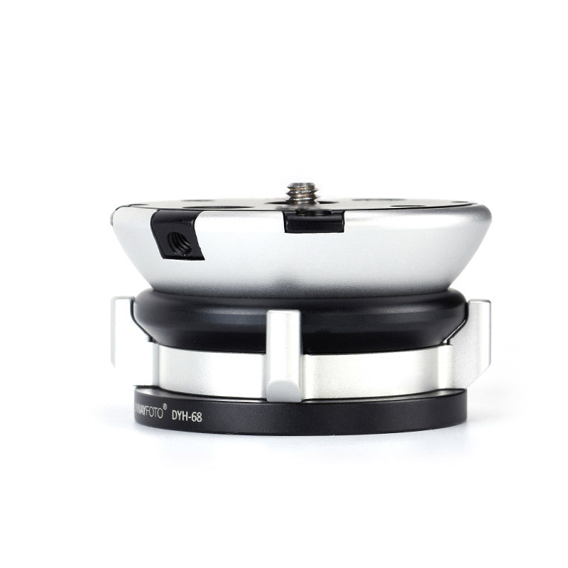 DYH-68  68mm Leveling Base Tripod Heads Load 22lb.(10kgs) +/-15° Tilt