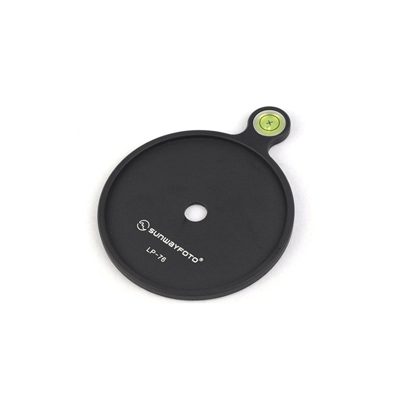 LP-76 Add-on Offset Bubble Level Plate 76mm diameter for Tripod Head,Mounting Hole 9.6mm