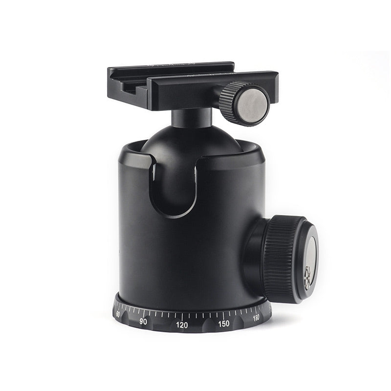 FB-52 52mmTripod Ball Head Mount Arca Swiss Quick Release Plate with Screw-knob Clamp,RRS Compatible,44lb/20kg Max Load