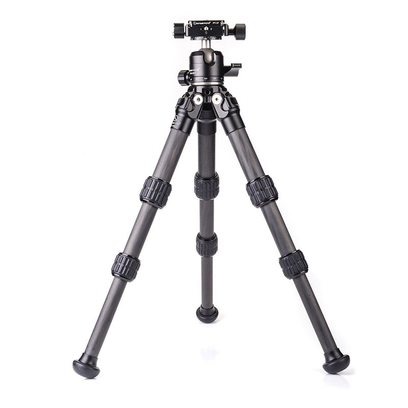 T1C30N Mini Carbon Fiber Tripod for iPhone and DSLR Camera and Ballhead,3 Sections