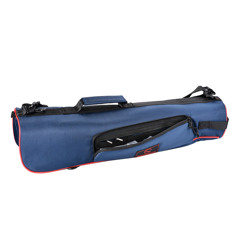 Tripod Carrying Case - Heavy Duty Nylon Bag with Shoulder Straps and Handles - Compact Case with Full Length Zippered Closure Plus External Pocket Fits Tripod with Head  21/22/25 Inches