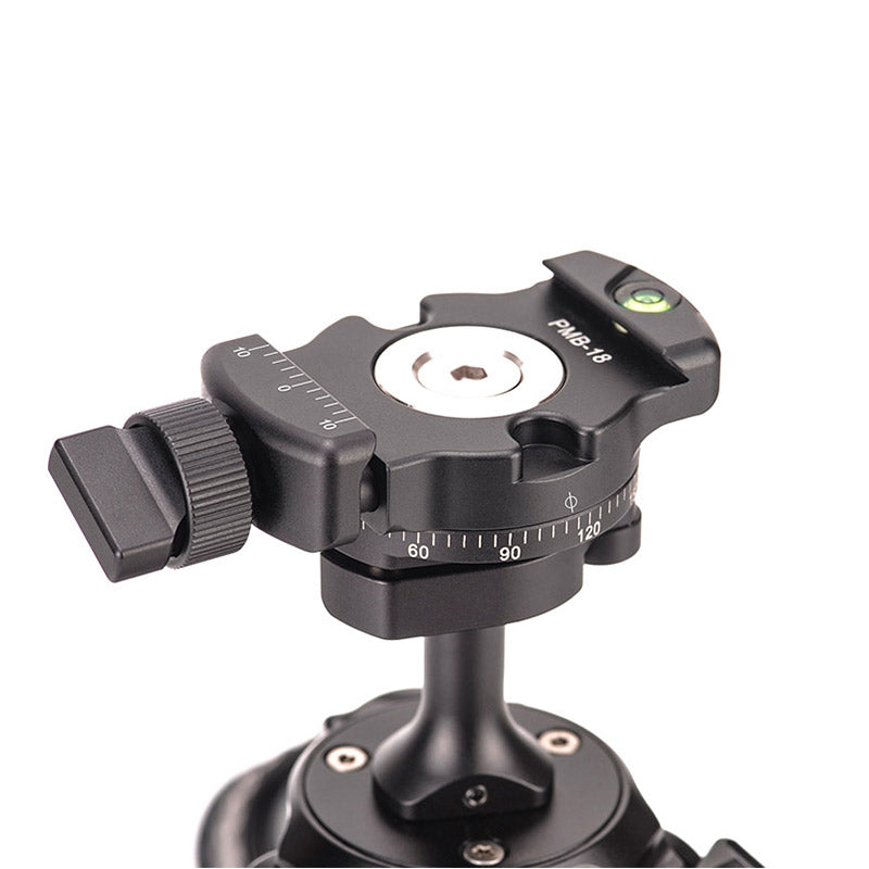PMB-18 18mm Panning Micro Ball Head Easy to Carry Inverted Mini Ballhead with QR Plate