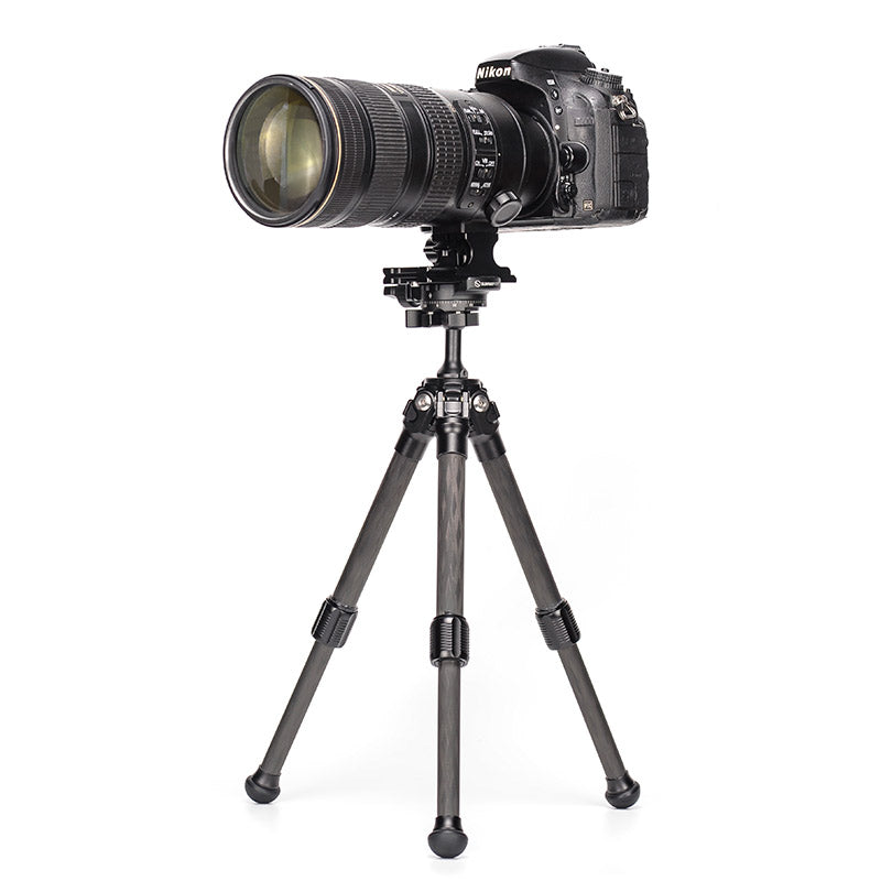 T16C20N Desktop Carbon Fiber Phone Tripod Stand for vlog and Ballhead,2 Sections