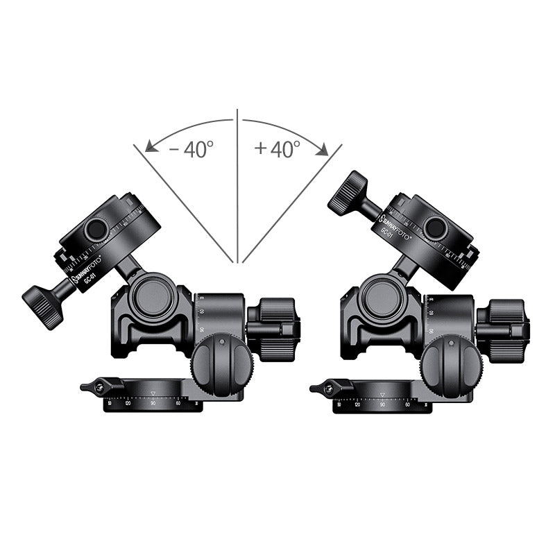 GH-PRO II+ 3-Way Geared Tripod Head Include Arca Swiss Plate DP-60G