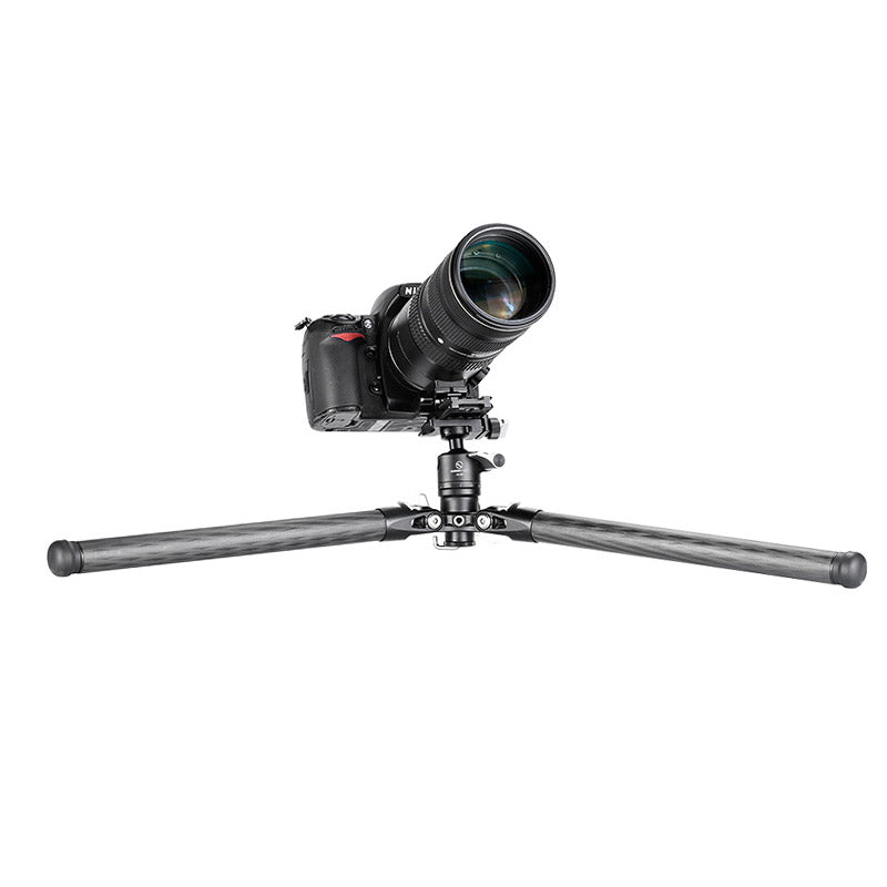 TT2650CE 5-Sections 60.24"(153cm) Tall  Carbon Fiber Travel Tripod for Ipad, Phone, DSLR Camera, small and flexible, with 25mm Ball Head
