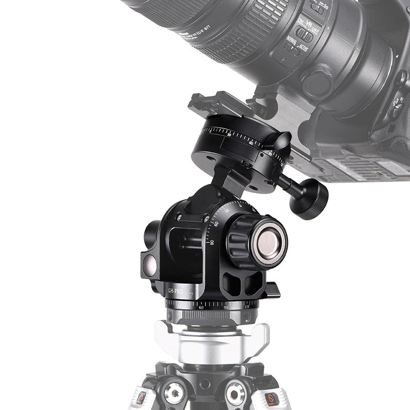 GH-PRO+ Geared Head 3D Independent Adjustment comes with Geared Panning Clamp GC-01