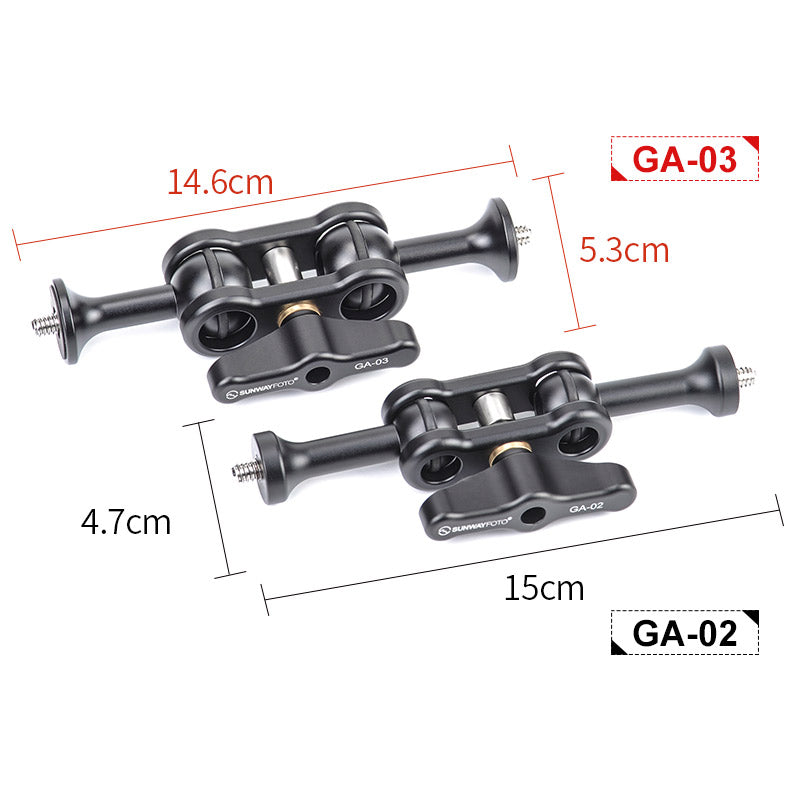 GA-02/03 Magic Arm Mount 1/4" Thread Screw for LCD Monitor/LED Lights/Super Clamp