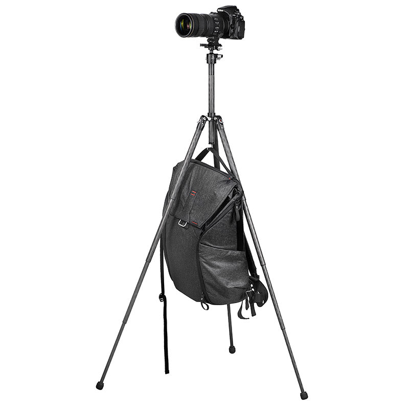 TT2340CE 4-Sections 56.4"(133cm) Tall Carbon Fiber Travel Tripod for Ipad, Phone, DSLR Camera, ideal for vlog photography,