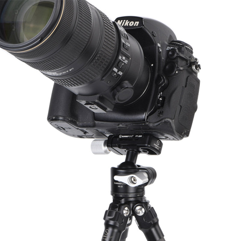 XB-25 25mm Tripod Ball Head, 360 Degree Rotating Panoramic Ballhead with 1/4 inch Quick Release Plate and for DSLR Load 11lbs