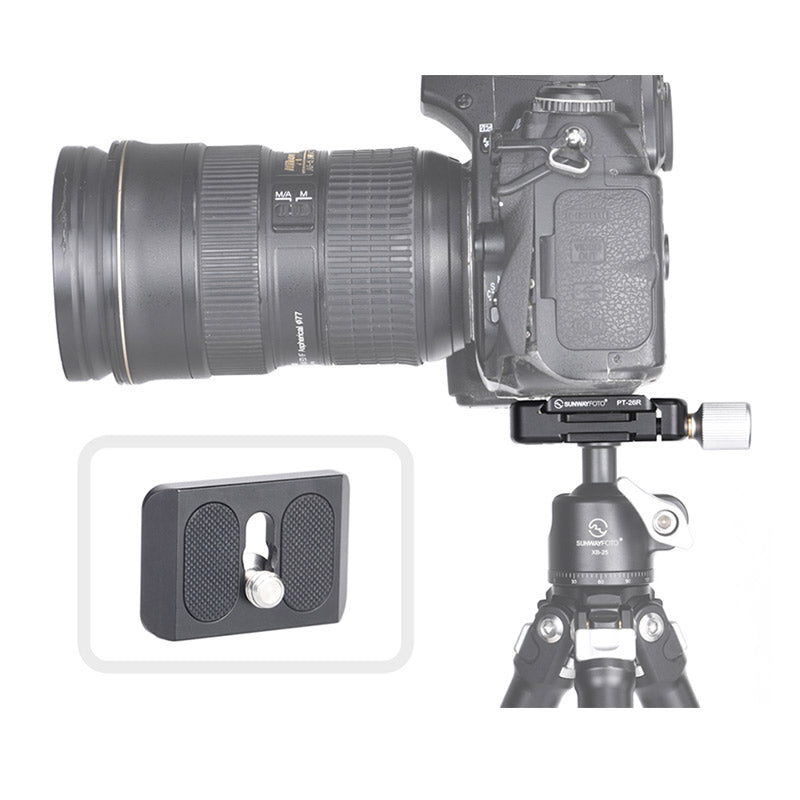 DDC-26LT QR-Plate+Clamp combo Compatible with Arca/RRS QR Plate (26mm) Screw-knob Clamp Aluminum Material