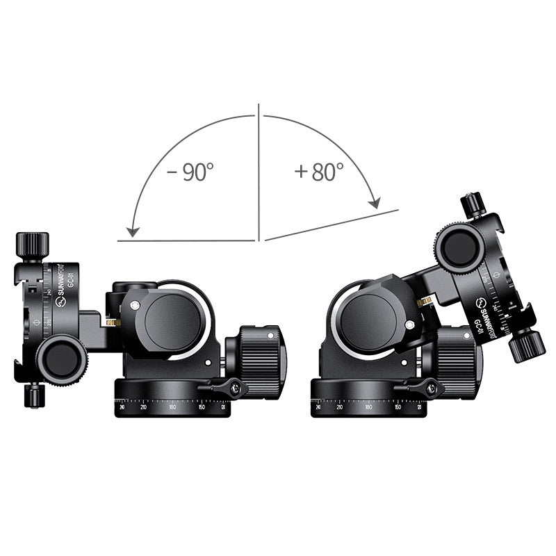 GH-PRO II+ 3-Way Geared Tripod Head Include Arca Swiss Plate DP-60G