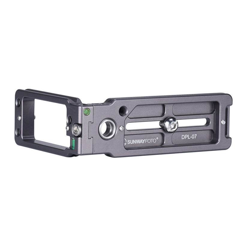 DPL-07 Arca Swiss L-bracket for DSLR Camera with QD Sling Swivel Socket, Universal L Plate