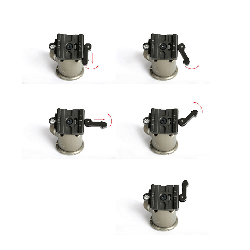 DDC-50LR 50mm Arca Swiss Lever Release Clamp,UNC3/8"Screw Hole, Quick Release Clamp for Tripod & Monopod Head