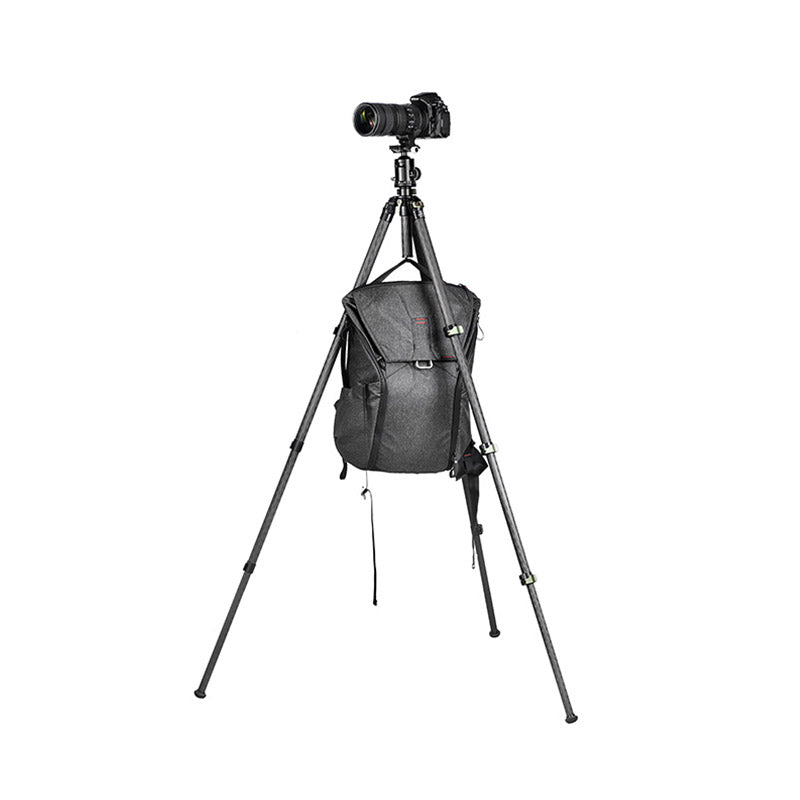 TL2840CC Carbon Fiber Tripod with Lever Locks for DSLR Cameras, 4-Sections, Load 35lb(16kg)