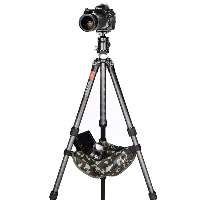 TSB-02 Tripod Weight Stone Bag Heavy Duty Camouflage Sandbag Butler Pouch to Tripod Legs