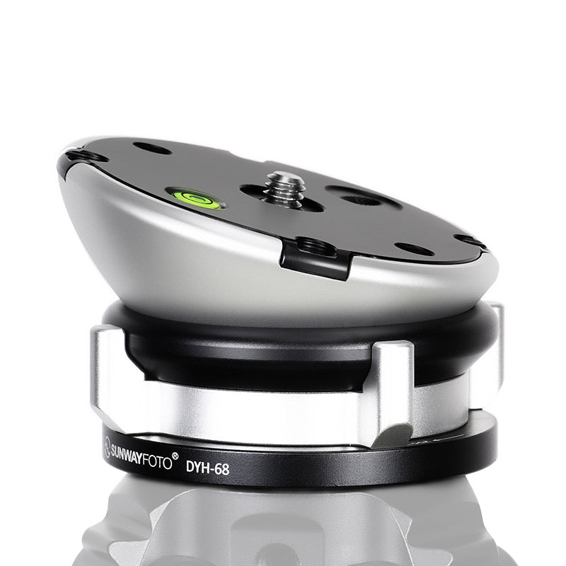 DYH-68  68mm Leveling Base Tripod Heads Load 22lb.(10kgs) +/-15° Tilt