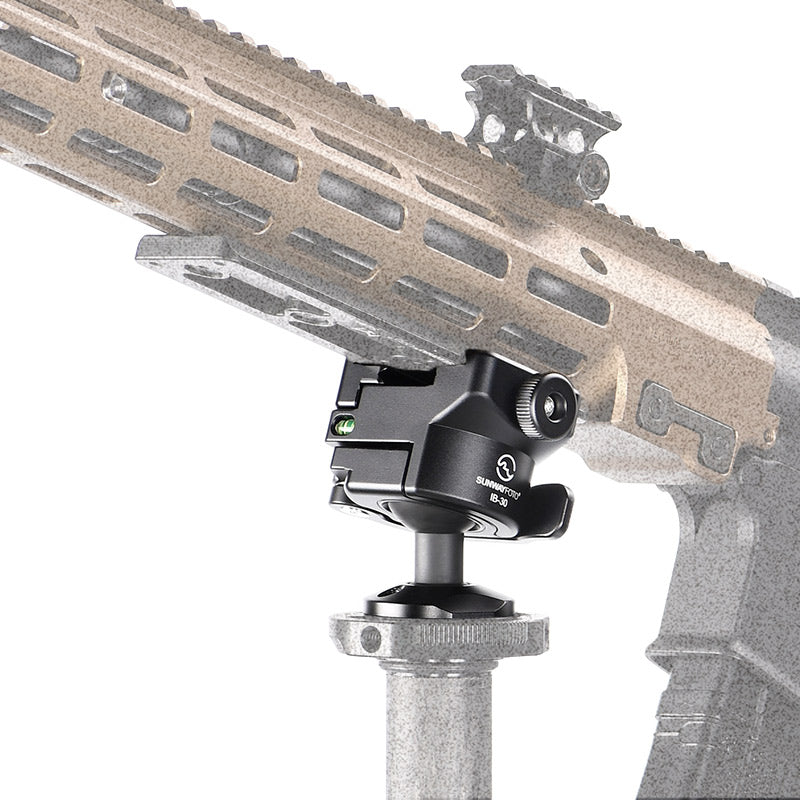IB-30 Low Profile Inverted Ballhead with Picatinny/Nota Arca Swiss Adapter Clamp