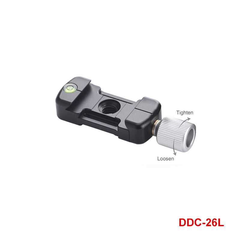 DDC-26LT QR-Plate+Clamp combo Compatible with Arca/RRS QR Plate (26mm) Screw-knob Clamp Aluminum Material