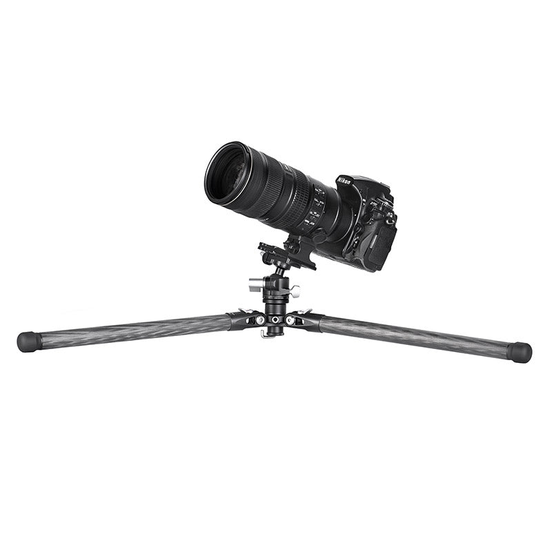 TT2340CE 4-Sections 56.4"(133cm) Tall Carbon Fiber Travel Tripod for Ipad, Phone, DSLR Camera, ideal for vlog photography,