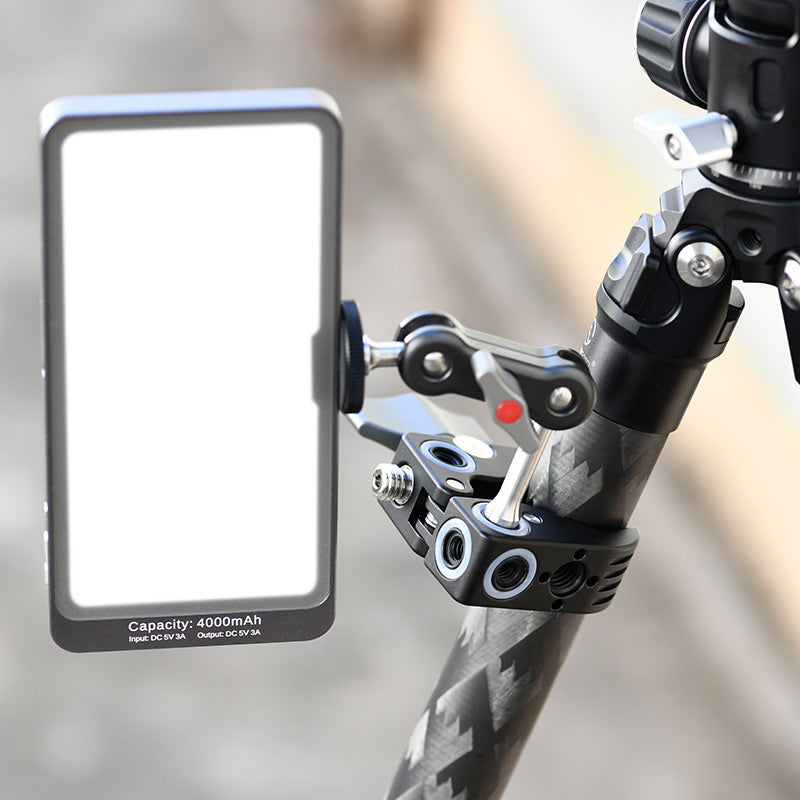 CC-02 Super Clamp for LED Lights ,Magic Arm Clamp for DJI Ronin, Camera Monitor with 1/4" 3/8" Thread Screw