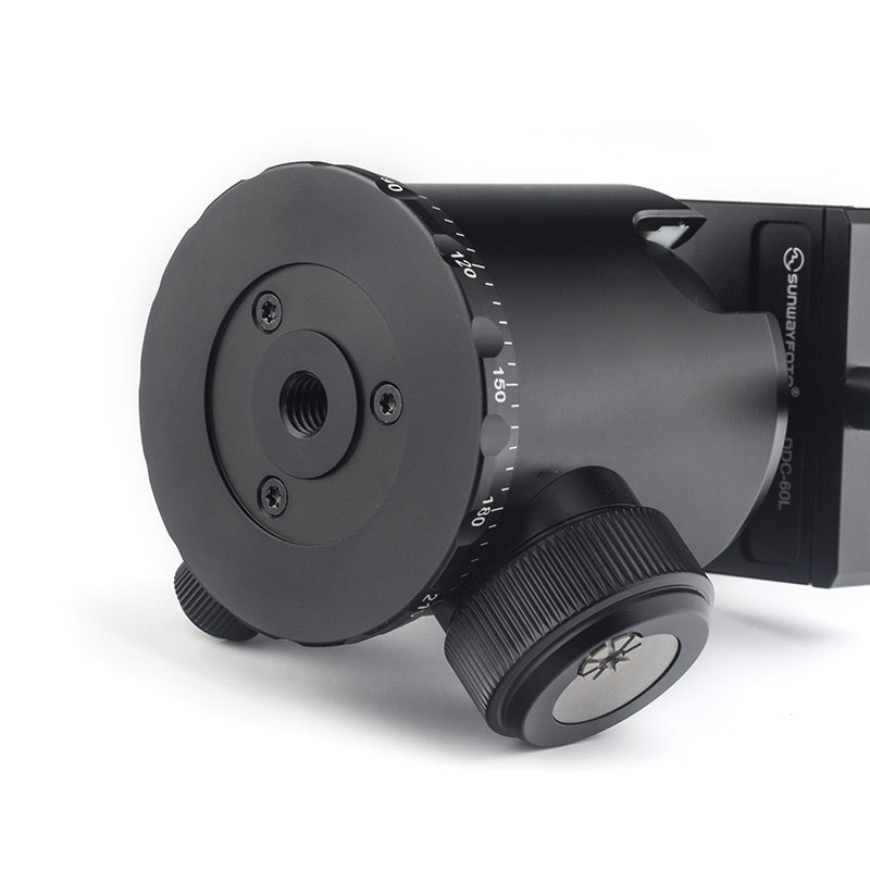 FB-52 52mmTripod Ball Head Mount Arca Swiss Quick Release Plate with Screw-knob Clamp,RRS Compatible,44lb/20kg Max Load