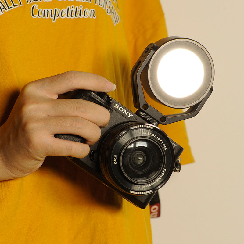 FL-54 LED Video Light for DSLR Video Photography,Bicolor Camping Light with Cold Shoe Mount