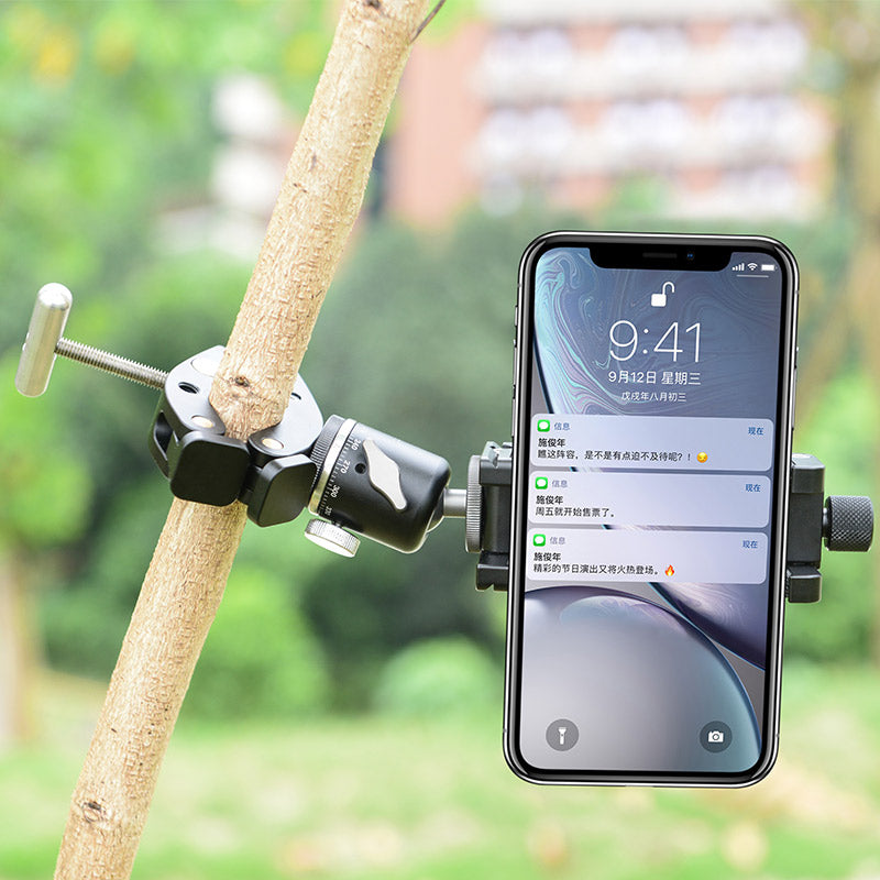 PF-01 Super Clamp for Tripod, DSLR camera, Gopro, Phone and Magic Arm with high locking strength and adjustable clamping range