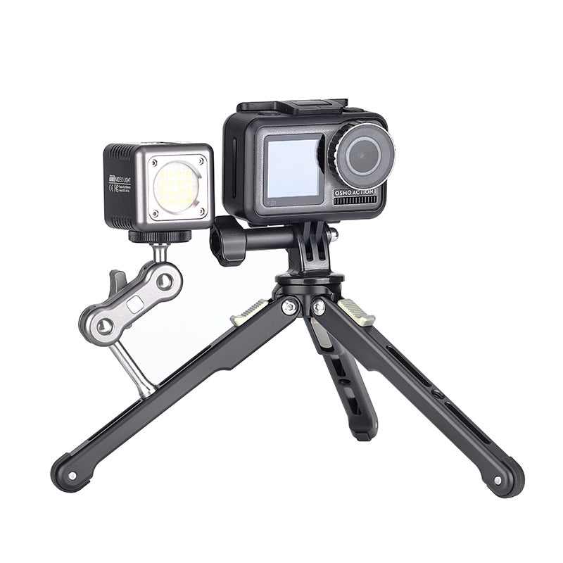 T1A12+XB-25 Mini Tripod T1A12 Tabletop Tripod with 25mm Ball Head XB-25 and 1/4 Screw for DSLR Cameras, Projectors, Webcams, GoPro and Smartphone Mount Adapter,Aluminum Alloy