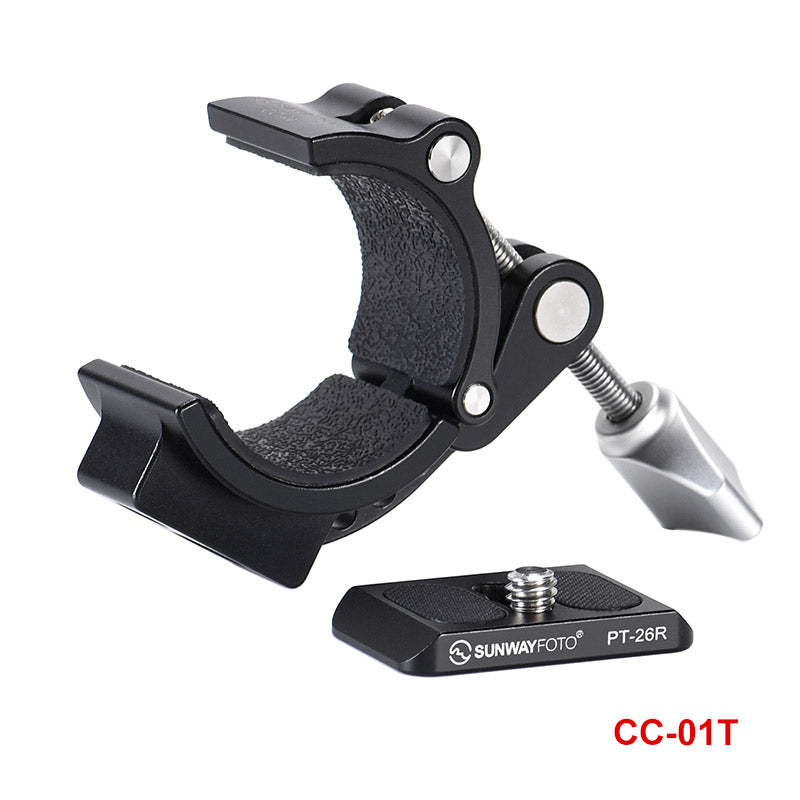 CC-01T Adjustable Super Clamp with QR Plate for Phone, DJI OSMO, Gopro Bike Clamp