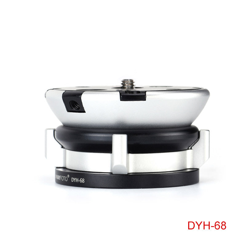 DYH-68  68mm Leveling Base Tripod Heads Load 22lb.(10kgs) +/-15° Tilt