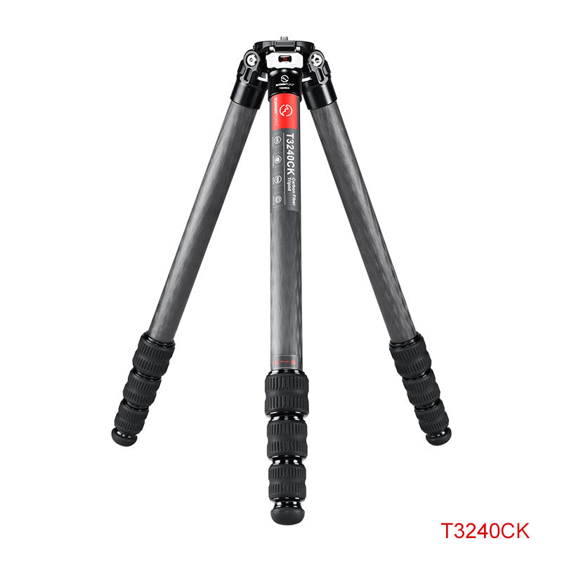 T3240CK	Knight Series Carbon Fiber Tripod, 4 Leg Sections, Top Tube Diameter 32mm