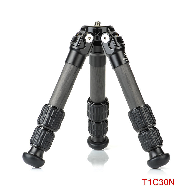 T1C30N Mini Carbon Fiber Tripod for iPhone and DSLR Camera and Ballhead,3 Sections