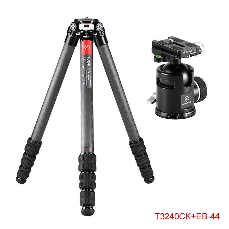 T3240CK	Knight Series Carbon Fiber Tripod, 4 Leg Sections, Top Tube Diameter 32mm
