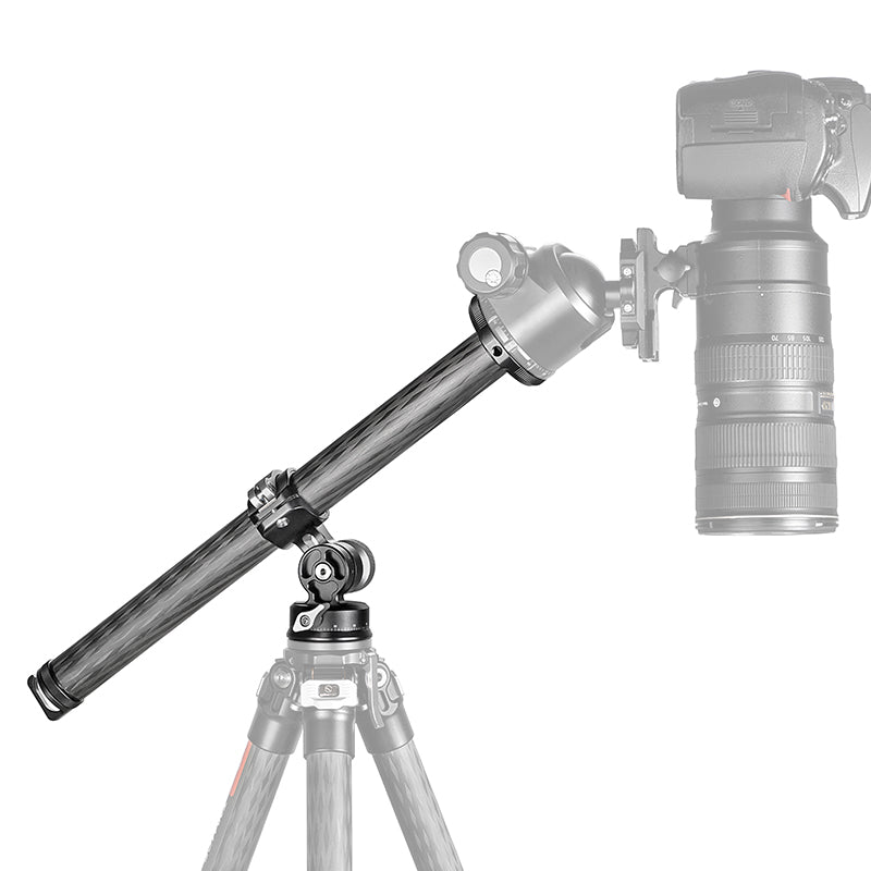 CCB-01 32mm Carbon Tripod overhead arm with 2-way head kit DSLR overhead mount for horizontal shooting