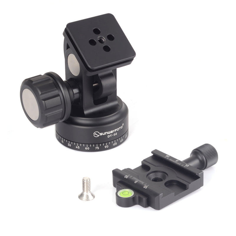 DT-02D50 Tilt Head with Arca Swiss Quick Release Plate DP-60G,Two Way Monopod Head Load 26lb(12Kgs)