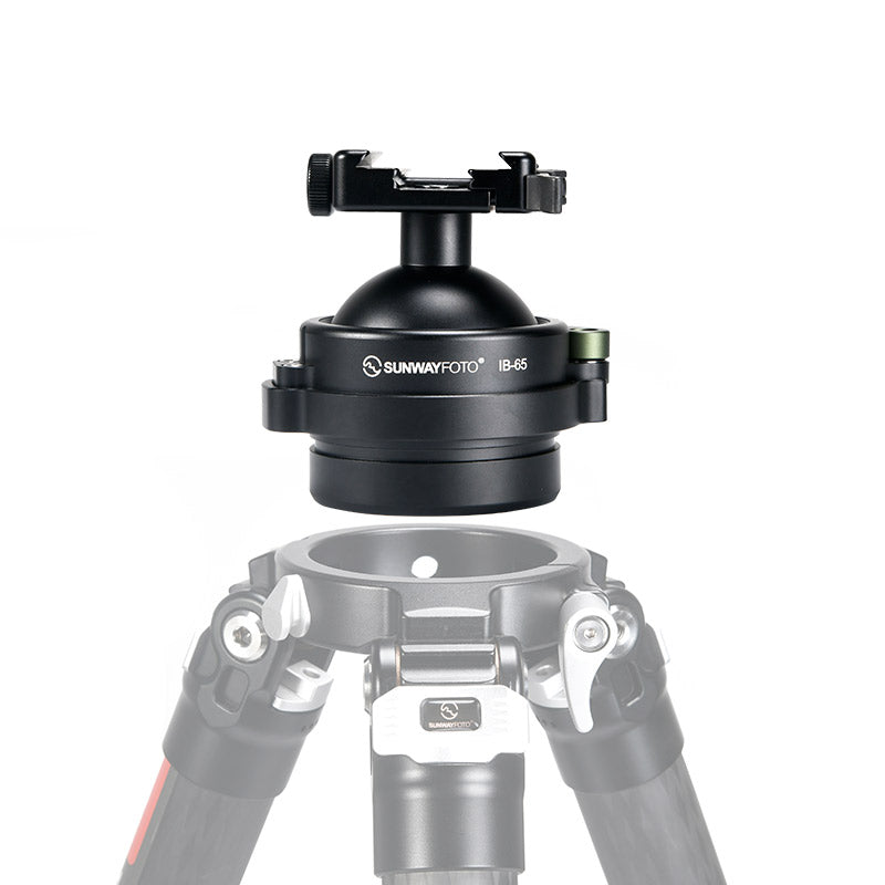 IB-65,65mm Heavy Duty Tipod Ball Head to 75mm Bowl Adapter with Picatinny Nato/Arca Swiss Clamp Load 66lbs(30KG)
