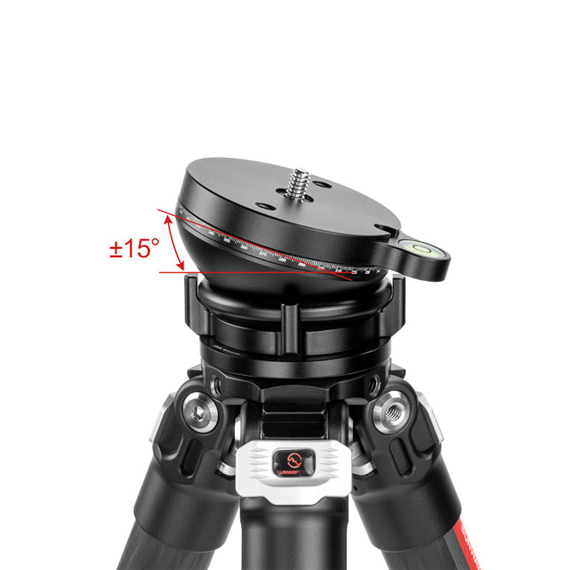 LB-68R 68mm 360°Panoramic Leveling Base Head for Tripod, 22 lbs (10kg) Load Capacity